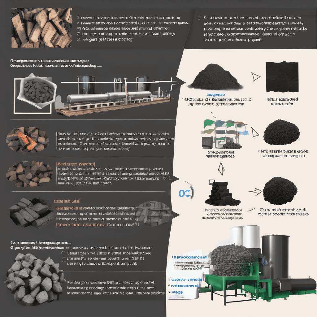 مراحل تولید زغال چوب ارگانیک از چوب خام تا محصول نهایی